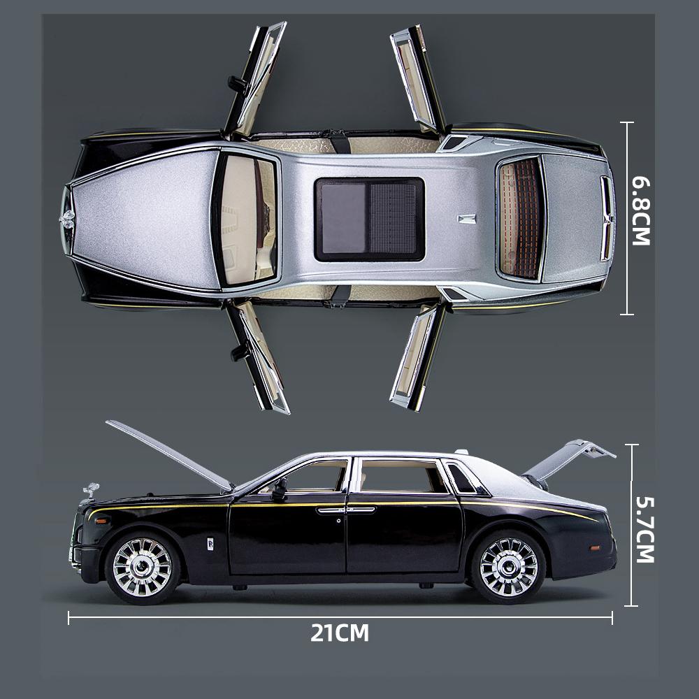1/24 Rolls Royce Phantom Diecast Spielzeugautos Modell Simulierte Rückzieh Limousine Zinklegierung Metall Spielzeugauto für Kinder Geschenke Sammlung