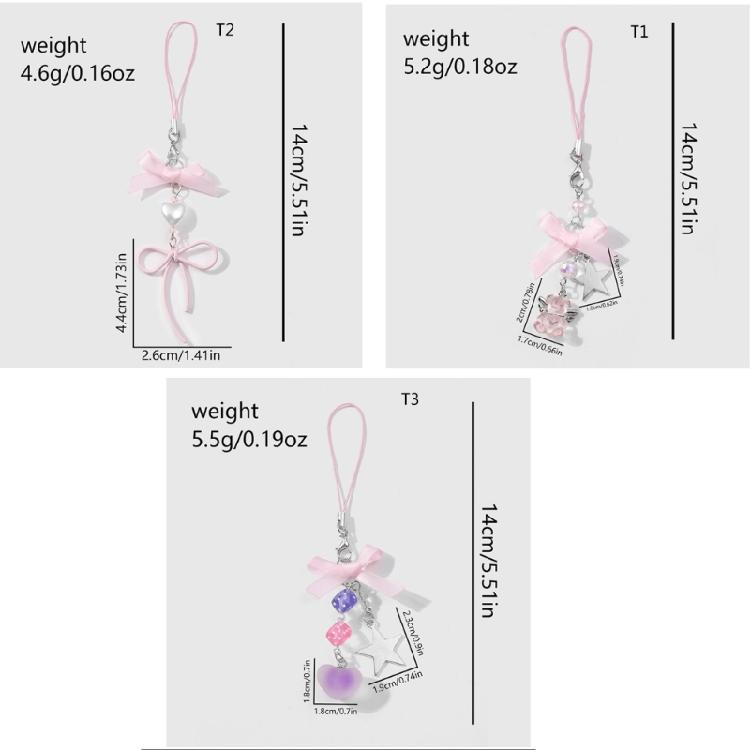 Ribbon Bowknot Bear Dices Key Accessory with Star Embellishments Unique Styles for Everyday Fashion Accessory Outfits