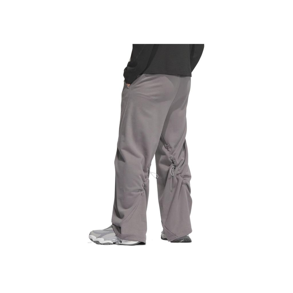 adidas Fustl Kn Pt 2 Outdoor Lace-Up Comfortable Pocket Casual Pants Men Bottoms Gray JZ8717