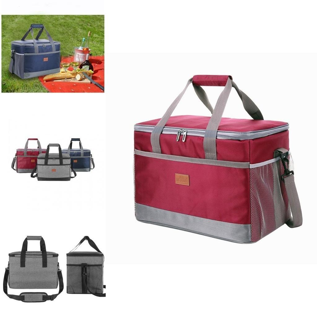 Large Capacity Thermal Lunch Box Bag 900d Frosted Oxford Cloth High Thickness Pearl Cotton Lining