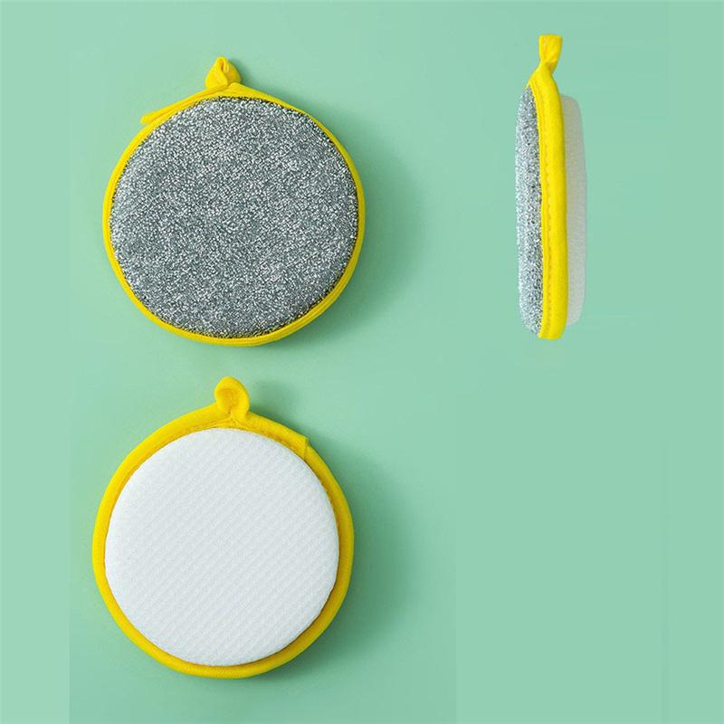 Double Side Dishwashing Sponge Household Cleaning Tools Kitchen Reusable Tableware Dish Washing Brush