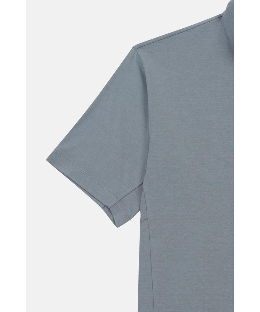Koolongseupocheu Men'S Soft Feel Zip-Up Short Sleeve T-Shirt Jwtcm26271Bgy