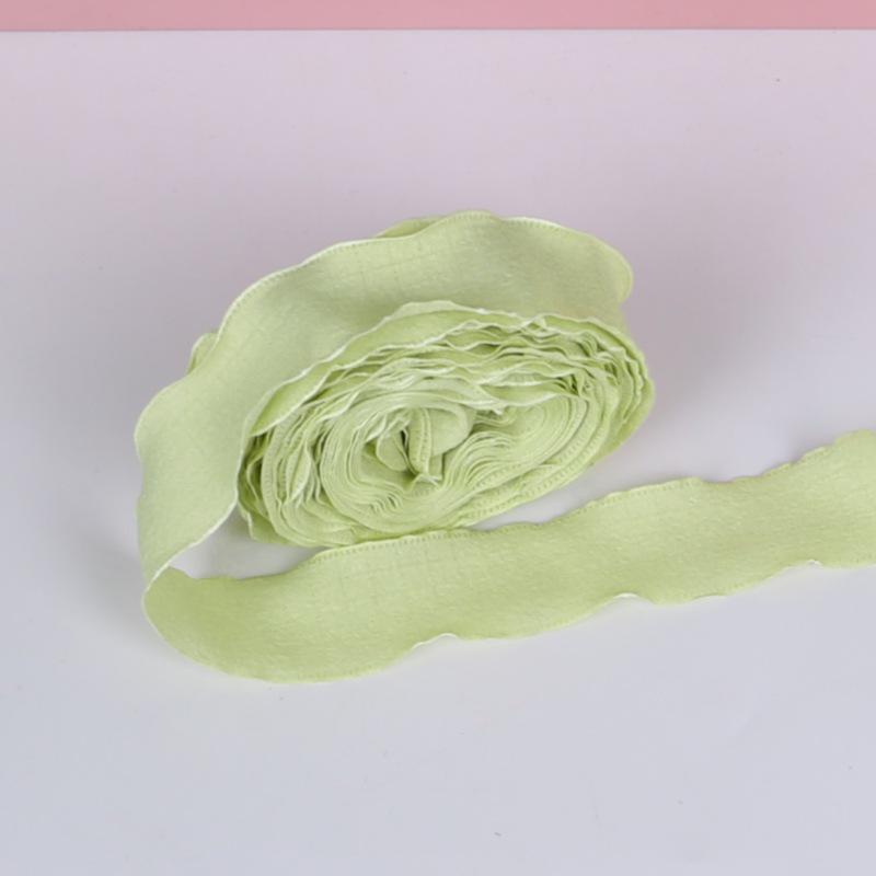 2.5cm Bubble Pleated Ribbon Flower Bouquet & Gift Box Decoration Fishtail Gauze DIY Packaging Ribbon