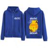 Rapper Bekar Plus Fort Album Grafik Reißverschluss Herren Damen Sweatshirts Langarm Lässig Übergroß Reißverschluss Jacke
