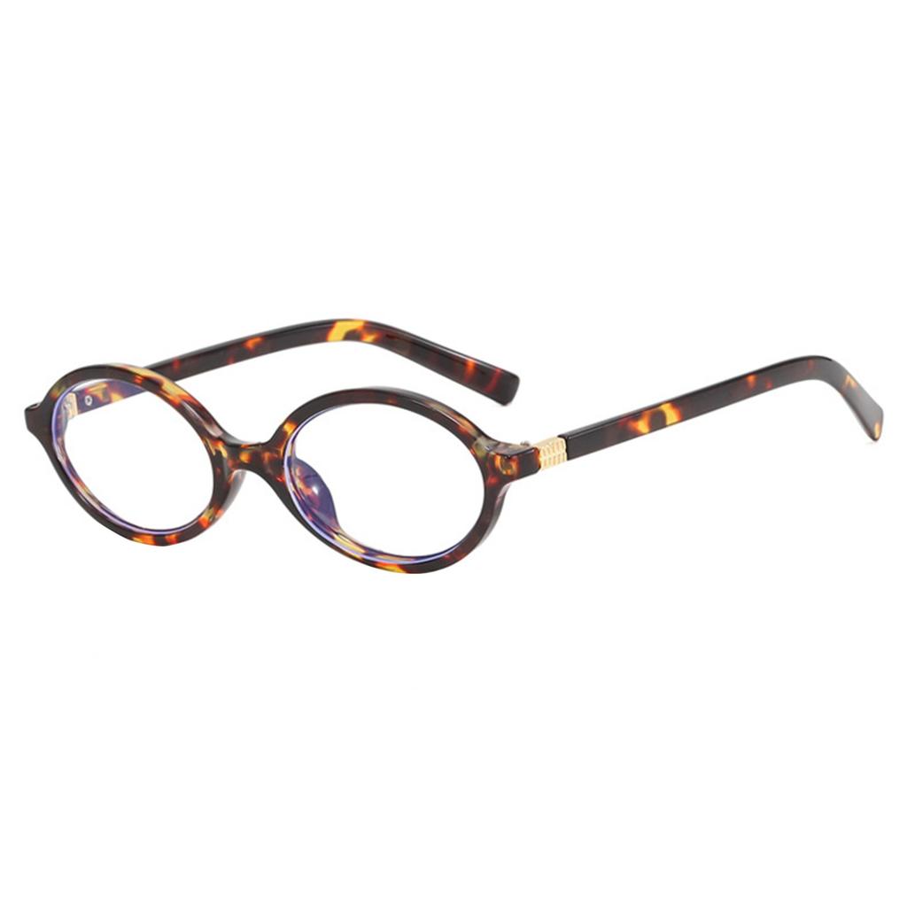Oval Flat Mirror Small Frame Retro Glasses Frame