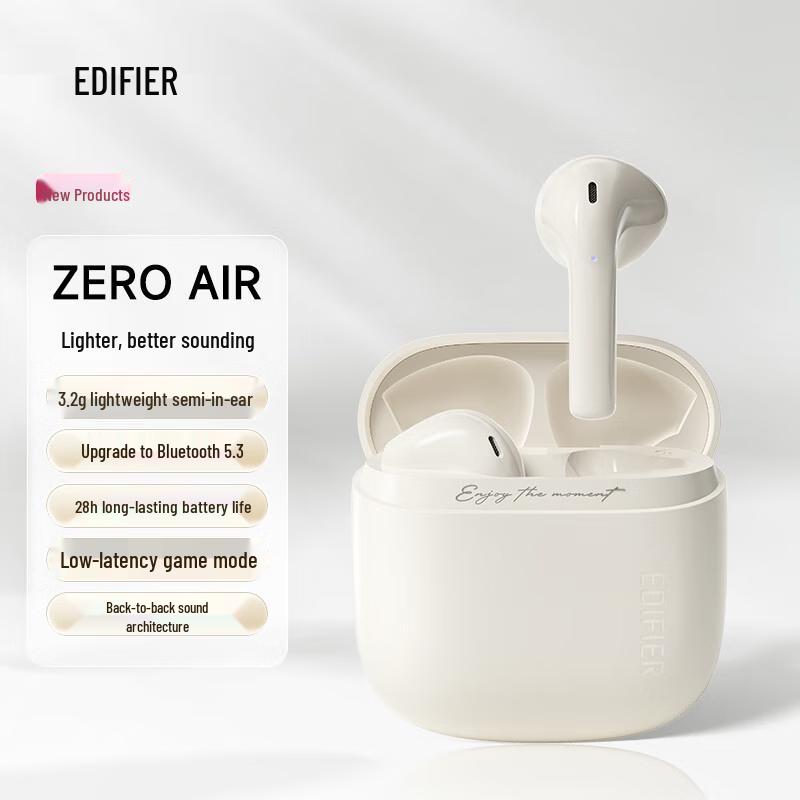 

EDIFIER Zero Air True Wireless Semi-in-ear Bluetooth Earbuds