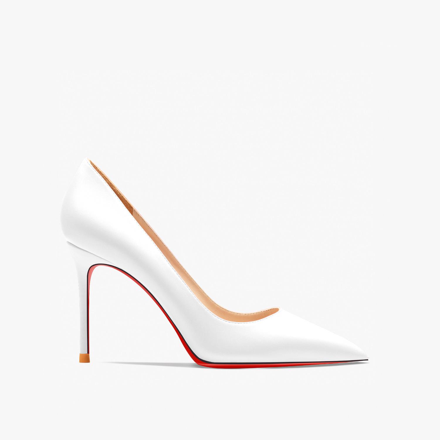 Женские красные блестящие туфли на высоком каблуке — фото 14