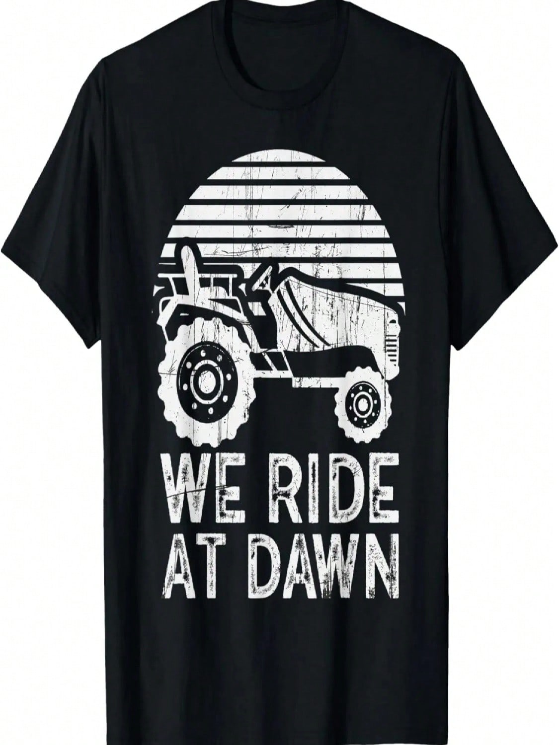 We Ride At Dawn Dad Lawn Mower Make Laugh Day Yard Work T-Shirt S разноцветный