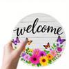 Vintage Metal Butterfly Wall Art 2D Farmhouse Door Hanging Sign Porch Window Decor Indoor Outdoor Tin Painting