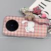 Applicable to vivox300pro mobile phone case design sense VIVOx300 non-collision niche cartoon plaid cat