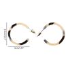 Unique Classic Acrylic Leopard Round Hoop Earrings Acrylic Studs Women Jewelry