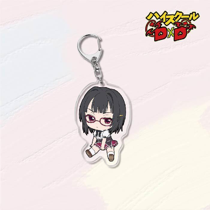 Anime High School DxD HERO Acrylic Keychains Pendant Rias Kureha Accessories Car Key Chain Key Ring Phone Bag Hanging Jewelry