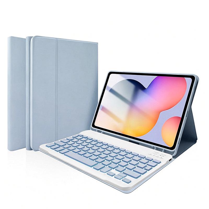 Samsung Tab A8 10.5” Tablet Case with Seven-Color Backlit Bluetooth Keyboard