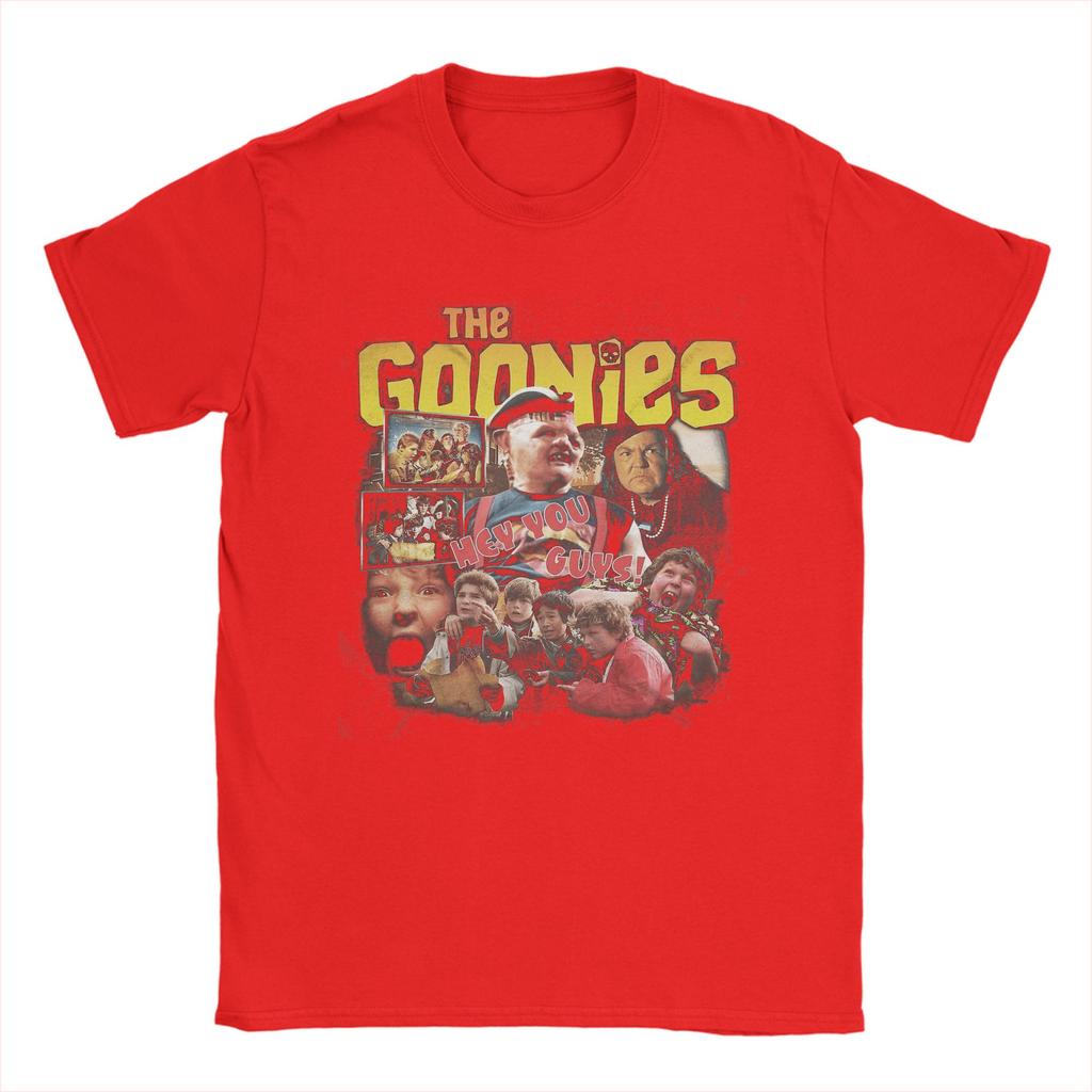 Men's T-Shirt 1985 Vintage Film The Goonies Casual Cotton Tee Shirt Short Sleeve  T Shirt Crewneck Clothes Gift Idea