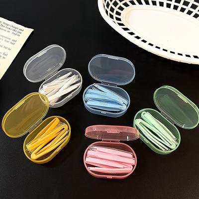 5 Pcs/Set Contact Lens Inserter Wearing Tool Contact Lenses Tweezers Travel Kit for Eye Care Contact Lens Accessories