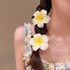 Fashion Women Plumeria Flower Hair Clips Girls Aesthetic Hairpins Egg Flower Barrette Party Bag Hair Accessories