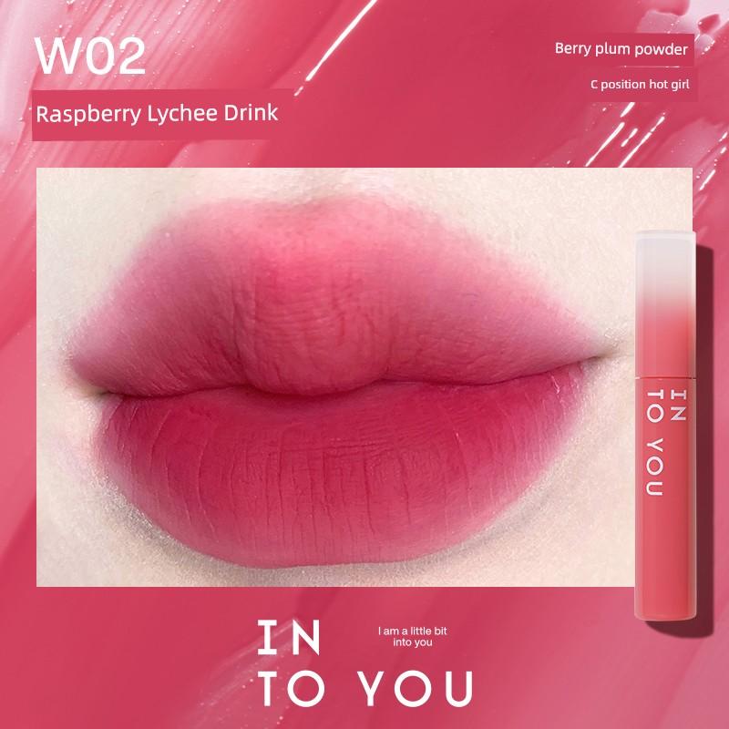 (Brand Direct Sale) into You Watery Lip Glaze Matte Lipstick Lip Gloss Water Mist Lip Glaze Non-Sticky