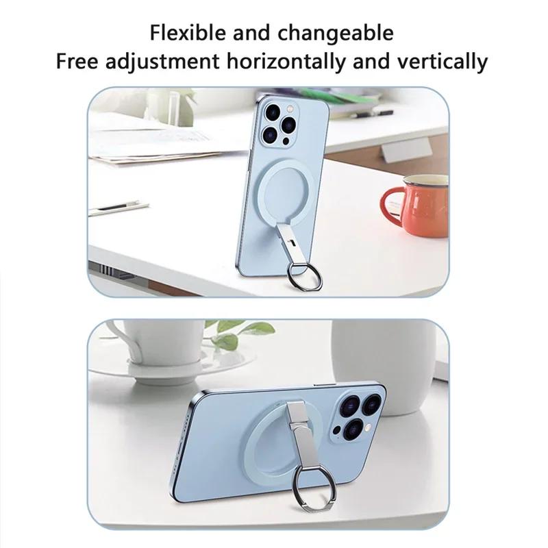 Magsafe Magnetischer Telefonringständer Mobiler Desktop-Ständer Magnetisch Starke magnetische Adsorption Legierungsmaterial Dünn und leicht