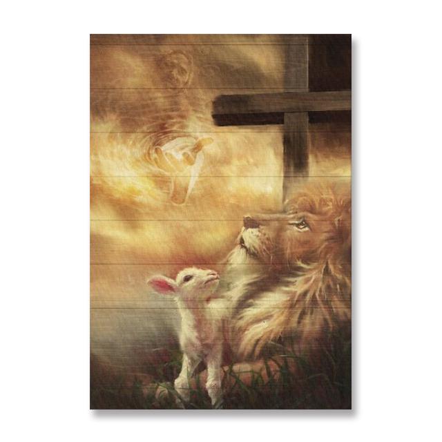 Christian Canvas Symbols the Lord Jesus Christ in Scripturethe Lion of Judah Warrior Lamb of God Wall Art Christmas Decor Gift No Frame