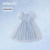 JELLYBABY Girls' Puff Sleeve Princess Dress