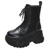 Fashion Punk Chunky Platform Ankle Boots Women 2025 Winter Gothic Thick Bottom Black Motorcycle Boots Designer Woman's Cosplay Y2K Shoes