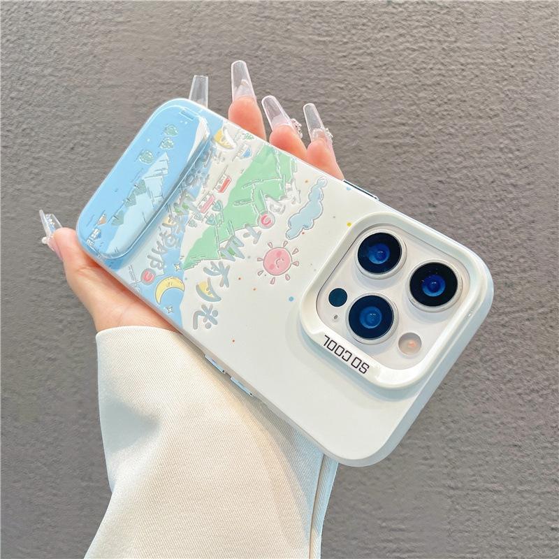 Sun Moon for IPhone16/15 Pro Yuanqi 1411 Mobile Phone Case 12 for Apple 13 Protective Case 8