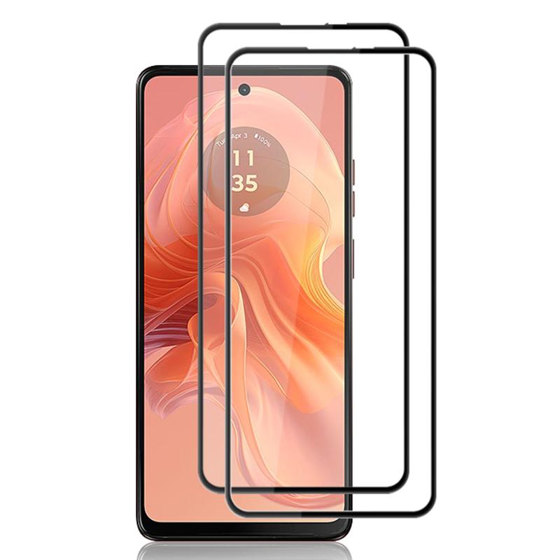 

AMORUS 2Pcs Tempered Glass Screen Protector For Motorola Moto E14 4G/G04 4G/G04s 4G/G24 4G/G24 Power Black