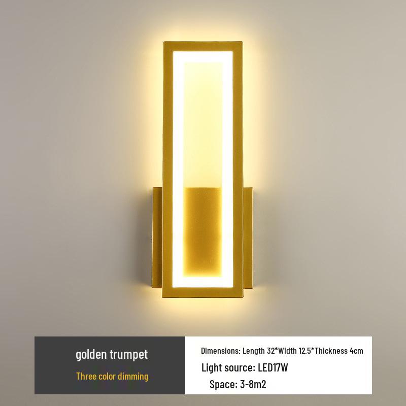 Modern LED Wall Lamp: Sleek Design for Bedroom, Living Room, and Hallway