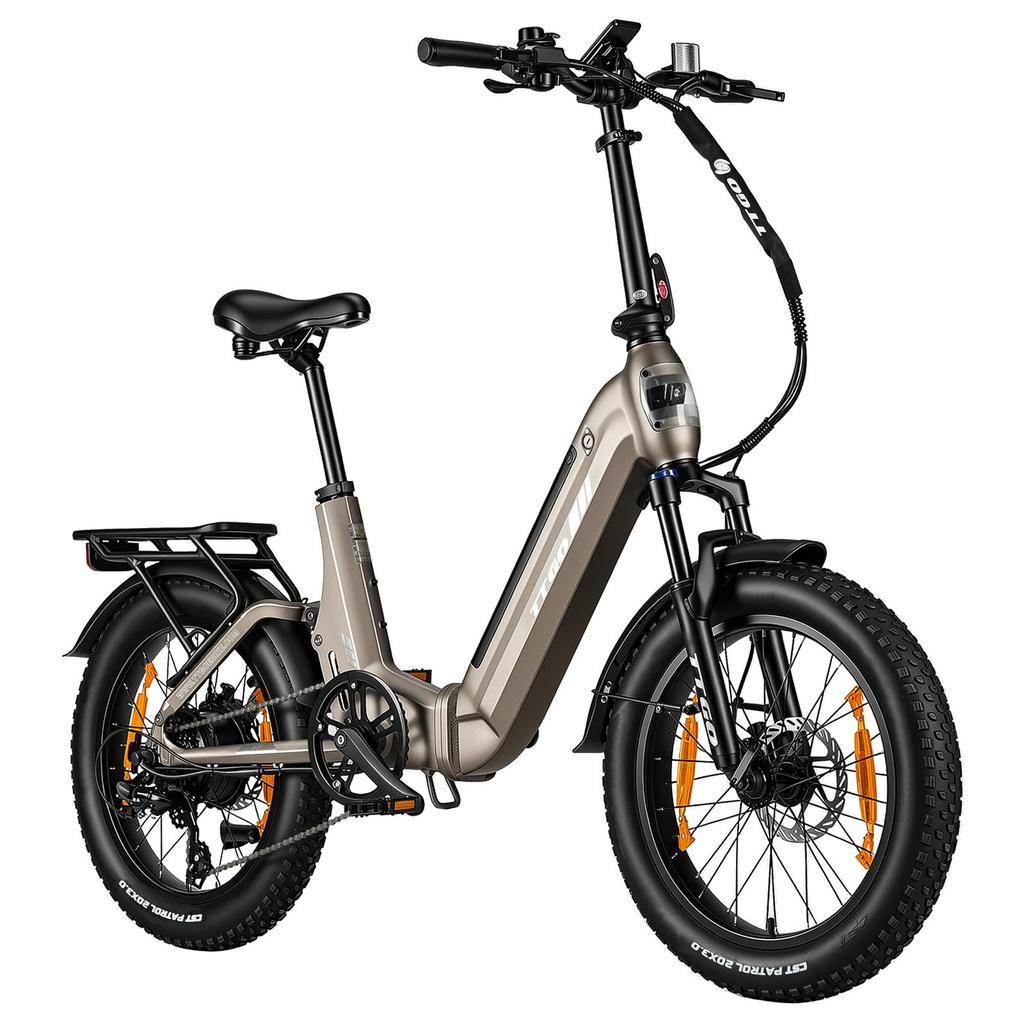 TTGO F7 Folding Electric Bike, 48V 15Ah Battery, Hydraulic Disc Brakes