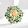 Three-dimensional Begonia Flower High-end Women's Exquisite Luxury High-end Sense Products Brooch