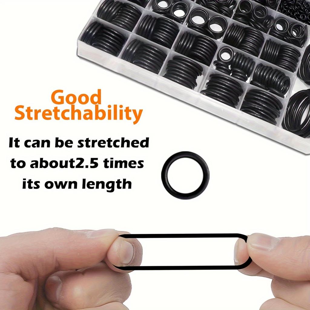 1540Pcs O Rings Assortment Kit Metric Nitrile Rubber Oring Set with 4 Pick for Automotive Faucet Pressure Washer Plumbing Repair