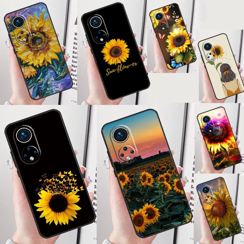 Beauty Yellow Sunflower Case For Honor Magic 5 6 7 Lite Honor 200 Pro X8b X9a X8a X8 X9 X9c X9b 50 70 90 Lite Cover