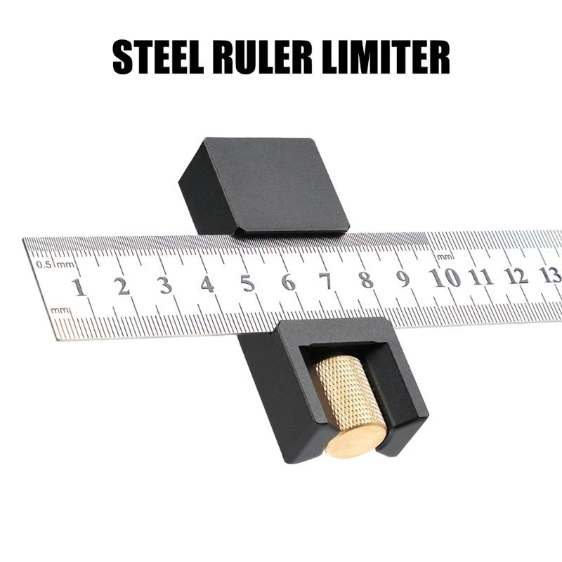 Angles Measuring Tool Combination Square Adjustable Steel Ruler Positioning Block For Accurate Layout Marking