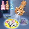 Cartoon Bear Bear Flashlight Projector Cognition Children Luminous Toys  Kindergarten