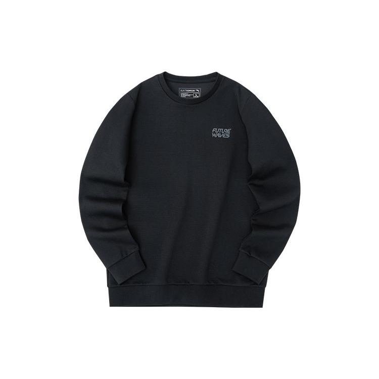 ANTA Sweatshirts Men s Black Crew Neck Moderate Regular 152231710-4 M