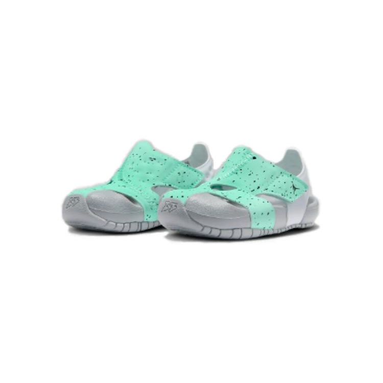 Jordan Flare Green Glow Wolf Grey White Black (TD) Baby Sneakers CI7850-302