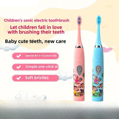 Children's Electric Toothbrush, Soft-bristled Electric Toothbrush, Battery Model, One-click Start Weston Electric Toothbrush