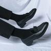 Men's Loafers Velvet Men's Shoes Leather Bow Loafers Men's Leather Shoes