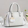 Crocodile pattern handbag New large-capacity women's messenger bag Casual commuter shoulder bag