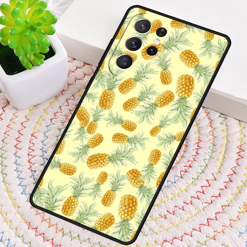 Summer Fruit Pineapple TPU Phone Case For Samsung Galaxy note 10 pro S26 S25 S24 S23 S22 Ultra Plus S21 FE S20 Shockproof Cover