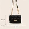 Modische Ketten-Umhängetasche für Damen, Schicke kleine quadratische Tasche für Damen, Luxuriöse gesteppte Handtasche für den täglichen Gebrauch, Einkaufen, Partys.
