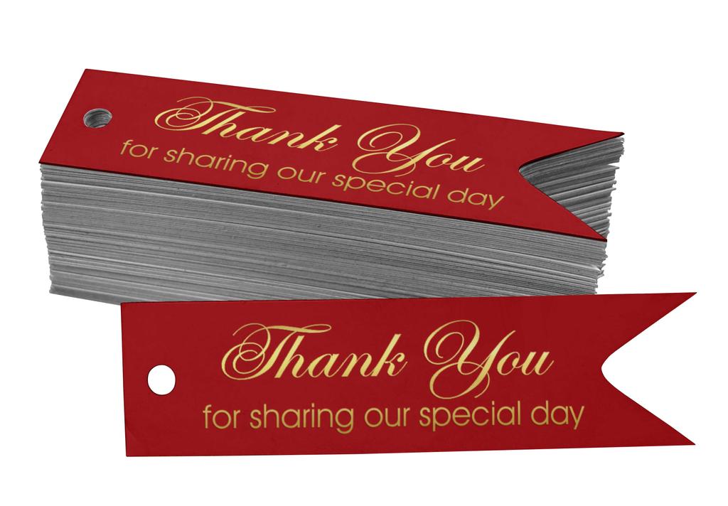 Inkdotpot Gold Foil Paper Hang Tags Thank You For Sharing Our Special Day Bridal Shower Favor Tags 100