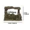 DIY Armeesoldat Netzrucksack Sandsack Trommel Flughafen Militärzubehör Actionfigur Spielzeug für Jungen Kinder Weihnachtsgeschenk
