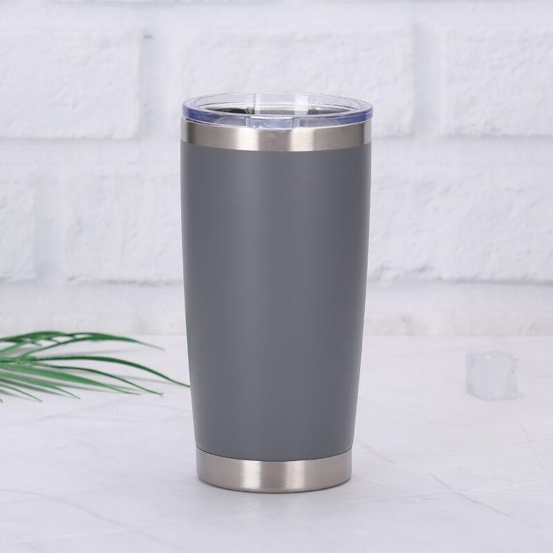 20oz Outdoor 304 Stainless Steel Beer Tumbler for Cars, Without Straw