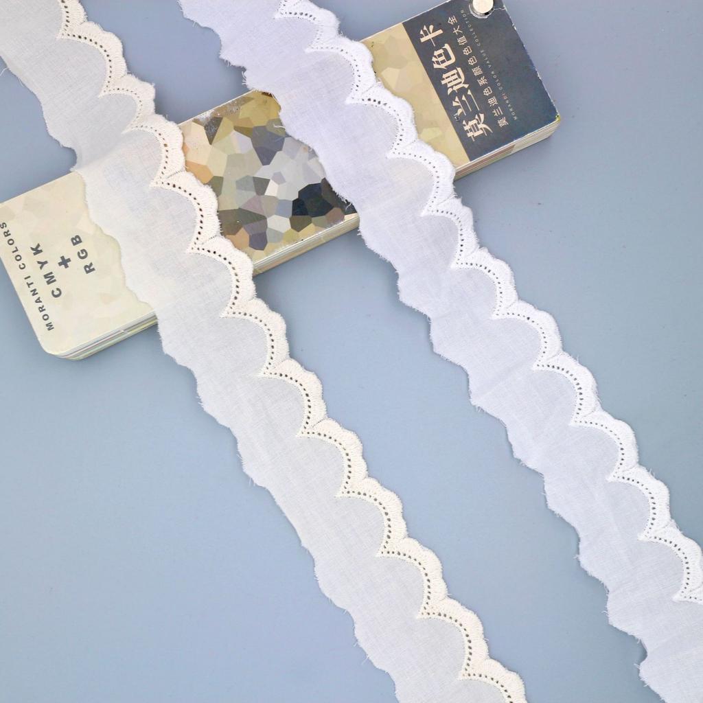 New Cotton Embroidery Lace Accessories, Unilateral Hollow Embroidery Women'S Clothing Home Fabric Lace