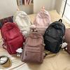 Japanese ins style literary and high-value girl polka dot schoolbag for junior high school students fashionable versatile backpack for women