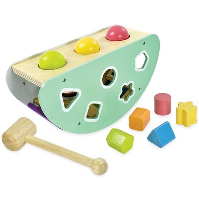 Spielzeug Schaukelaktivität Pädagogischer Holz Musikalischer Hammer Geburtstagsgeschenk für Einjährige Edutē i'm Toy, Spielzeug, Instrument, Spielzeug, Formensortierspiel, 1-2