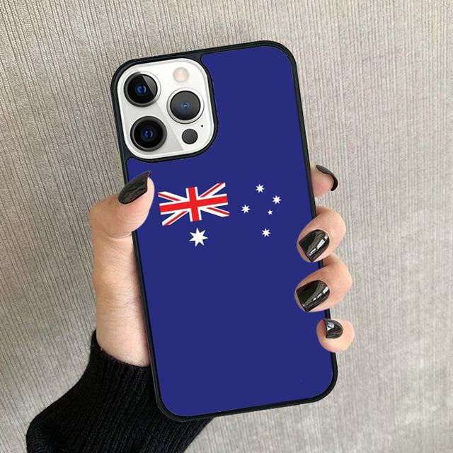 Australische Flagge Handyhülle Für iPhone 17 Air 16 pro max 15 14 plus 12 13 Weiche Stoßfänger Hülle Cover coque