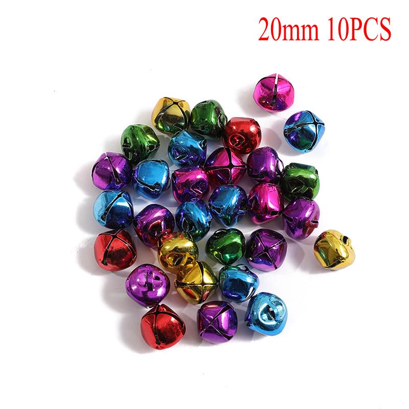 Random Mixed Color Size Cute Jingle Bell for DIY Christmas Party Decorative Accessories