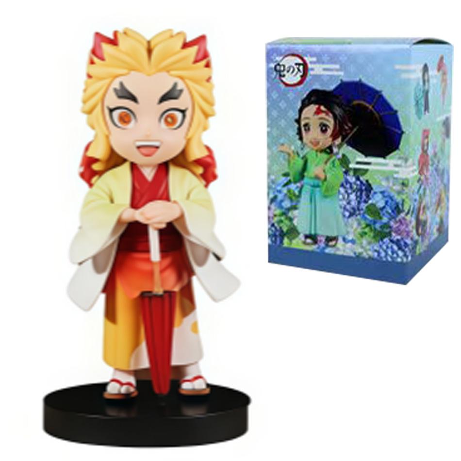 Genuine Blind Box Figure Plum Rain Series Kochou Shinobu Tomioka Giyuu Kanroji Mitsuri Mystery Box Figure Toy Gift
